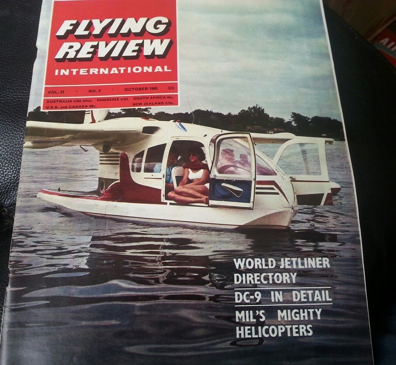 Flying Review International - October, 1965  World Jetliner DIRECTORY DC-9 - $8.10