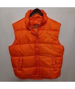 Sportier Dawn Orange Quilted Puffer Vest Jacket Men&#39;s Size L Outdoor, Hu... - $363.73 MXN
