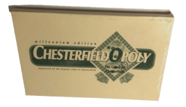 Chesterfield Monopoly Vintage 90s Board Game Chesterfield Millennium Kiwanis New - $41.38