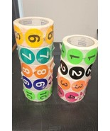Numbers 1,2,3,4,6,7,8,9,10 Inventory Control Roll Stickers 2&quot; Round 4500... - €40,65 EUR
