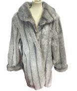 Dennis Basso Grey Faux Fur Women’s Coat Plus Size 3x Mint Condition! - £85.32 GBP