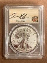 2019 W- American Silver Eagle- PCGS- Enhanced Reverse Proof- PR70- Dennis Rodman - £253.34 GBP