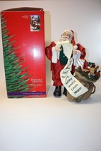 Vintage Clothtique Possible Dreams Santa with List &amp; Bag of Toys in Wrong Box - £14.02 GBP