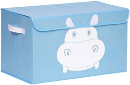 QUOKKA Toy Storage Box for Kids and Baby - Collapsible Hippo Toy Chest Bin with  - £33.58 GBP