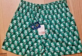 Official Michigan State Spartans Mens Boxer Short MSU Vintage Eagles Wings LARGE - £9.51 GBP