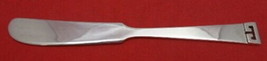 Chinese Key by Allan Adler Sterling Silver Butter Spreader Flat Handle 6 1/4&quot; - £102.08 GBP