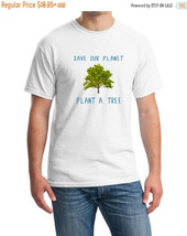 ON SALE Save The Planet Plant a Tree Conservation T-Shirt, Environmental T-Shirt - £14.82 GBP
