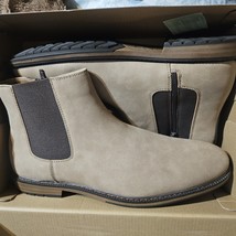 Madden NYC Jayson Chelsea Boots Taupe 128692 Men&#39;s Size 13 MNYC Side Zip... - $39.64 CAD