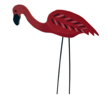 Classic Flamingo Yard Bird - Backyard Birds Lawn Stake Ornament Amish Made In Usa - £83.90 GBP