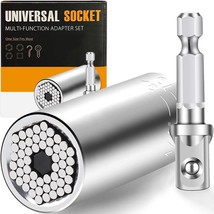 Super Universal Socket Tool Stocking Stuffers Gifts for Men Grip Set w Power Dri - £17.55 GBP