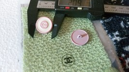 Chanel Button 20 mm pink/white - $18.00