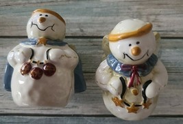 Holiday ~ Christmas ~ Snowman Angels ~ Ceramic ~ Salt &amp; Pepper Shakers (56) - €30,15 EUR