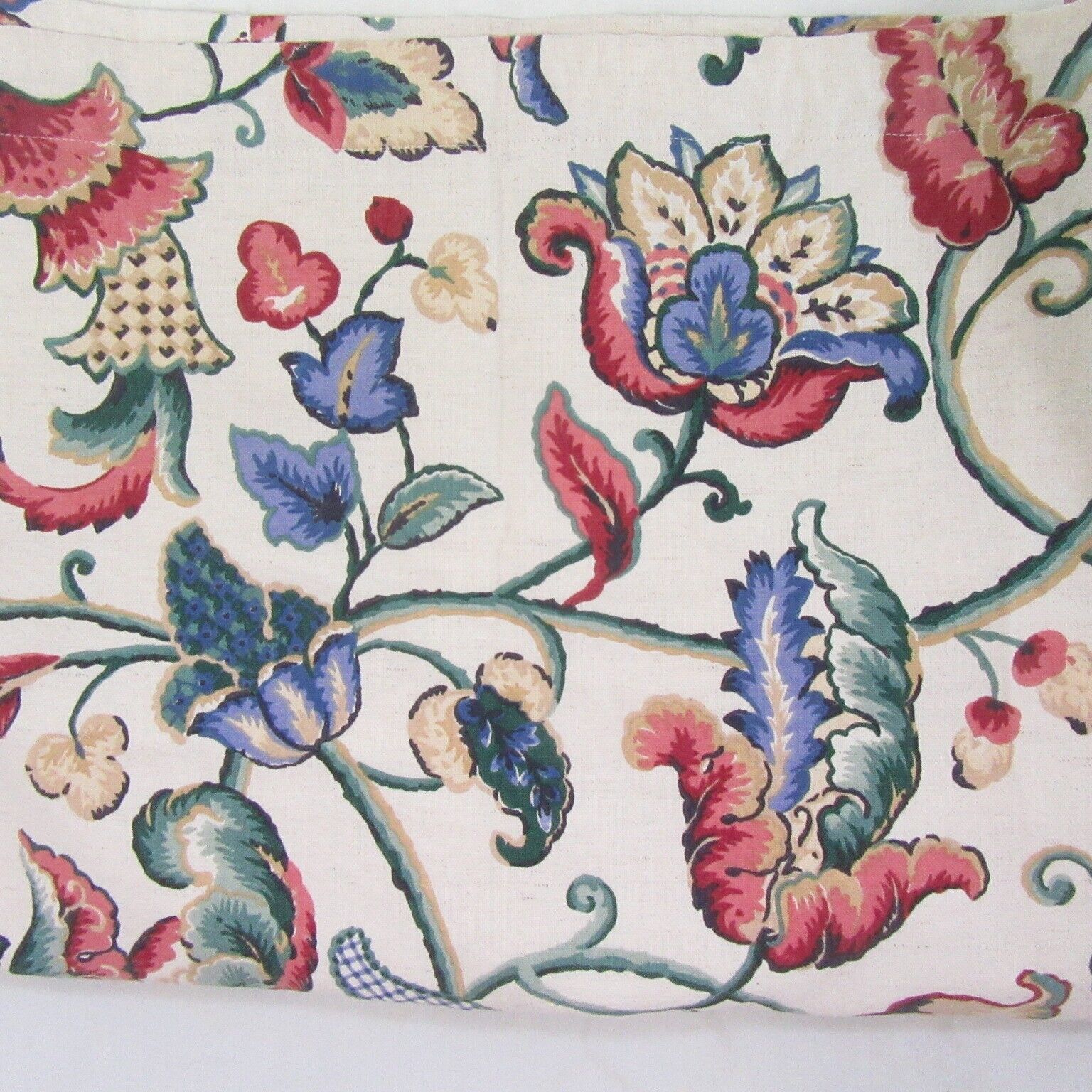 Primary image for Waverly Deerfield Jacobean Floral Multi Custom 2-PC 152 x 68 Drapery Panel Set