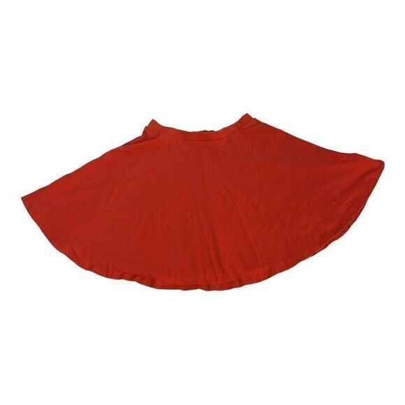 Forever 21 Women&#39;s Red Mini Flared Mini Skirt Size Medium - $18.50