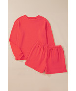 Gold Flame Corded Long Sleeve Top and High Waist Shorts Set - $4,321.93 MXN