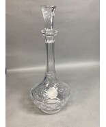 Vintage Cut Glass Crystal Decanter W/ Stopper - Floral Design - 12”H - $455.03 MXN Vintage Cut Glass Crystal Decanter W/ Stopper - Floral Design - 12”H - $455.03 MXN