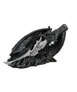 Saurian Athame Decorative Dragon Fantasy Knife With Hand Painted Holder - £37.18 GBP