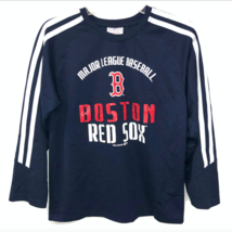 Boston Red Sox Baseball Major League Blue Red Long Sleeve Shirt Boys Lar... - €10,69 EUR
