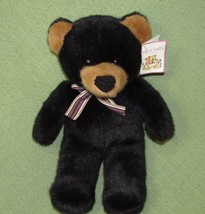 Soft &amp; Cudlee Godfrey Teddy Plush 1996 Nos Black Bear Vintage 10&quot; Animal Lovie - £20.52 GBP
