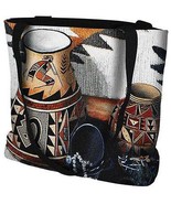 17x17 KOKOPELLI Pot Southwest Native American Tapestry Tote Bag - $48.02