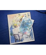 1954 Greek Line Olympia Passenger Ship Restaurant menu Dinner &amp; a show V... - $19.78