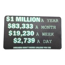 One Million A Year Huge Desk Mat Gaming Mouse Pad Make Money 24&quot; x 14&quot; - $28.13