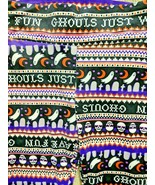 NOBO Plush Velour SOFT High Rise Leggings Black Orange Halloween Ghost X... - $11.99