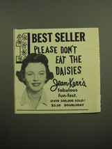 1958 Doubleday Book Advertisement - Please Don&#39;t Eat the Daisies by Jean Kerr - £14.53 GBP