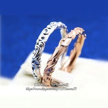 Sterling Silver and Rose gold Regal Beauty Ring Woman Jewelry  - £12.81 GBP