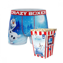 Crazy Boxers Frozen Olaf Boxer Briefs in Popcorn Box Multi-Color - £17.29 GBP