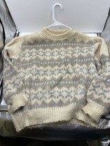 Vintage Icelandic Baggy Shag Lord Jeff Pure Wool Sweater Size XL Pullover - £78.36 GBP