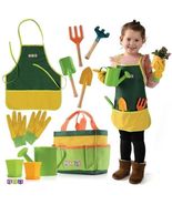 Kids Gardening Tool Set 12 PCS with Watering Can and Tote Bag - £26.34 GBP