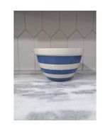 T.G. Green Cornishware Blue &amp; White Bowl, Vtg Mixing Bowl, Pouring Servi... - $69.29