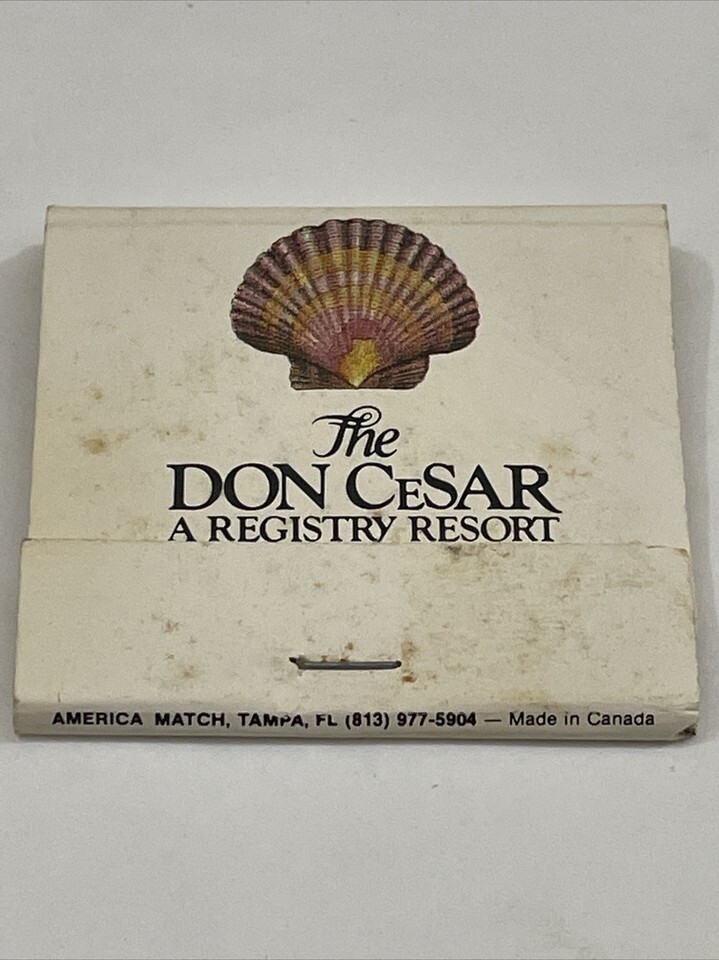 Vintage Matchbook Cover The Don CeSar Resort  St Petersburg Beach, Fl gm... - $12.38