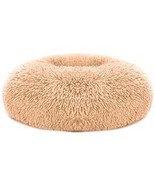 PetLuv Round Pet Dog Bed Soft Warm Fleece - Apricot Yellow - $36.25