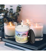 Lavender Natural Soy Candle Eco Friendly Gift for Her Self Care Relaxati... - $34.45