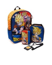 Dragon Ball Z 4-Piece Backpack With Lunchbox Kids - £25.57 GBP