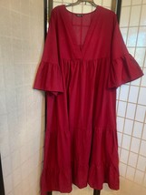 EUC Shein Curve Cranberry Color Maxi Dress Size 2XL - £13.93 GBP