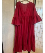 EUC Shein Curve Cranberry Color Maxi Dress Size 2XL - £13.95 GBP