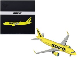 Airbus A320neo Commercial Aircraft &quot;Spirit Airlines&quot; Yellow &quot;Gemini 200&quot; Series - £94.59 GBP