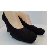  FENDI Made In Italy Black Suede Leather Pumps 4&quot; Heels Sz 9 Timeless Cl... - £77.84 GBP