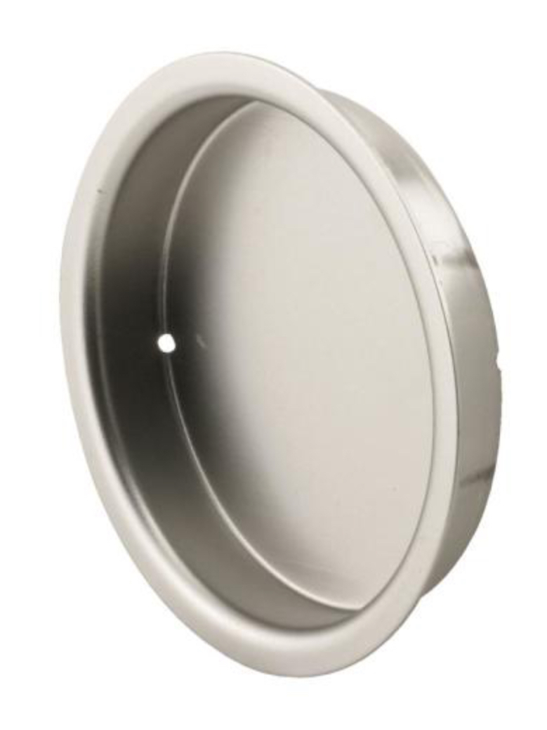 Prime Line 2-1/8 in., Solid Brass with Satin Nickel Finish, Finger Pull (2-pack) - $17.95