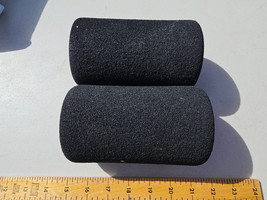24GG82 PAIR OF FOAM PADS (CYLINDERS) FROM EXERCISE MACHINE, 6&quot; X 3-1/2&quot; ... - £5.98 GBP