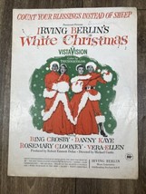 Irving Berlins White Christmas Sheet Music 1952 Bing Crosby Count Your Blessings - £11.76 GBP