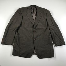 Vintage Hugo Boss Blazer Mens 40 R Gray Two Button Ventless Wool - $39.59
