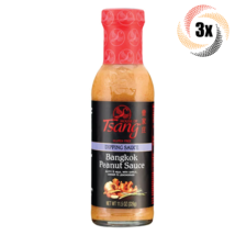 3x Bottles House Of Tsang Bangkok Peanut Dipping Sauce | Gluten Free | 11.5oz - £20.86 GBP