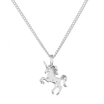 New Silver Unicorn Pendant Necklace, Life Is Magical, Unicorn Jewelry, E... - £11.95 GBP