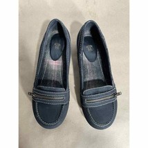 Vintage Route 66 Black Slip On Y2K Mary Jane Loafers Size 8 W - £31.84 GBP