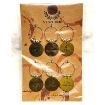 Santa Barbara Design Studio-Which Personality One Are You ?- 6 Wine Charms-NEW - £10.06 GBP