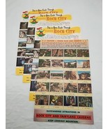 Lot Of (4) Rock City And Fairyland Caverns Giant Postcards - $9.90